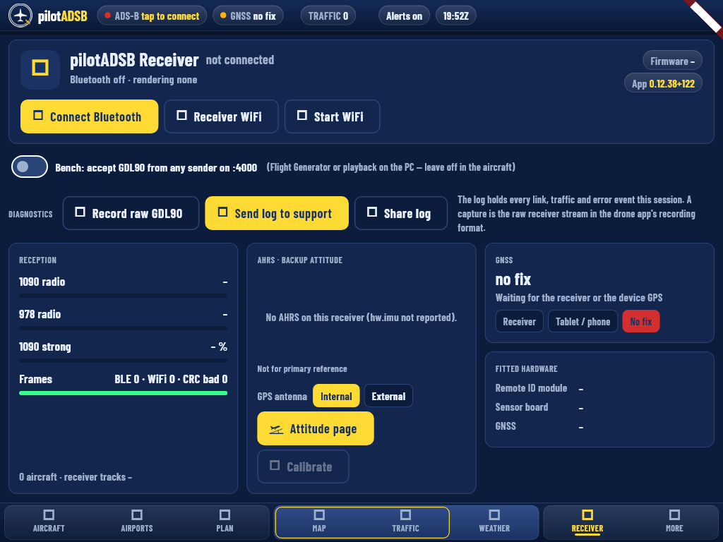 pilotADSB EFB App, 1-Year License